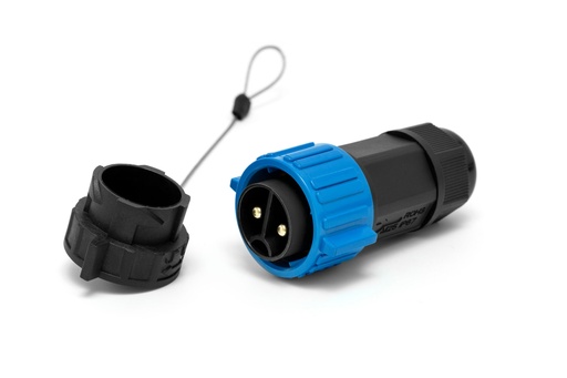 WP 50 - Waterproof Connector - 50Amp - 2 Pin Male - Screw Connect Type